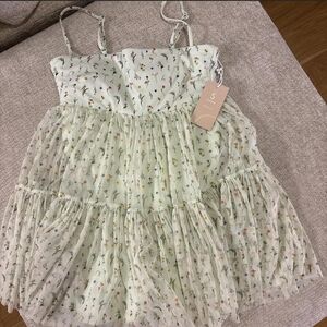 Floral Spaghetti Strap Dress